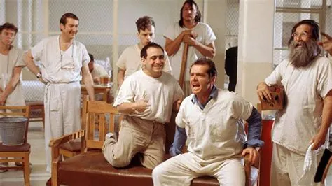 One Flew Over the Cuckoo's Nest Explores Insanity and Rebellion Within the Walls of a Psychiatric Institution!